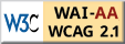 遵守2A級無障礙圖示，萬維網聯盟（W3C）- 無障礙網頁倡議（WAI） Web Content Accessibility Guidelines 2.1