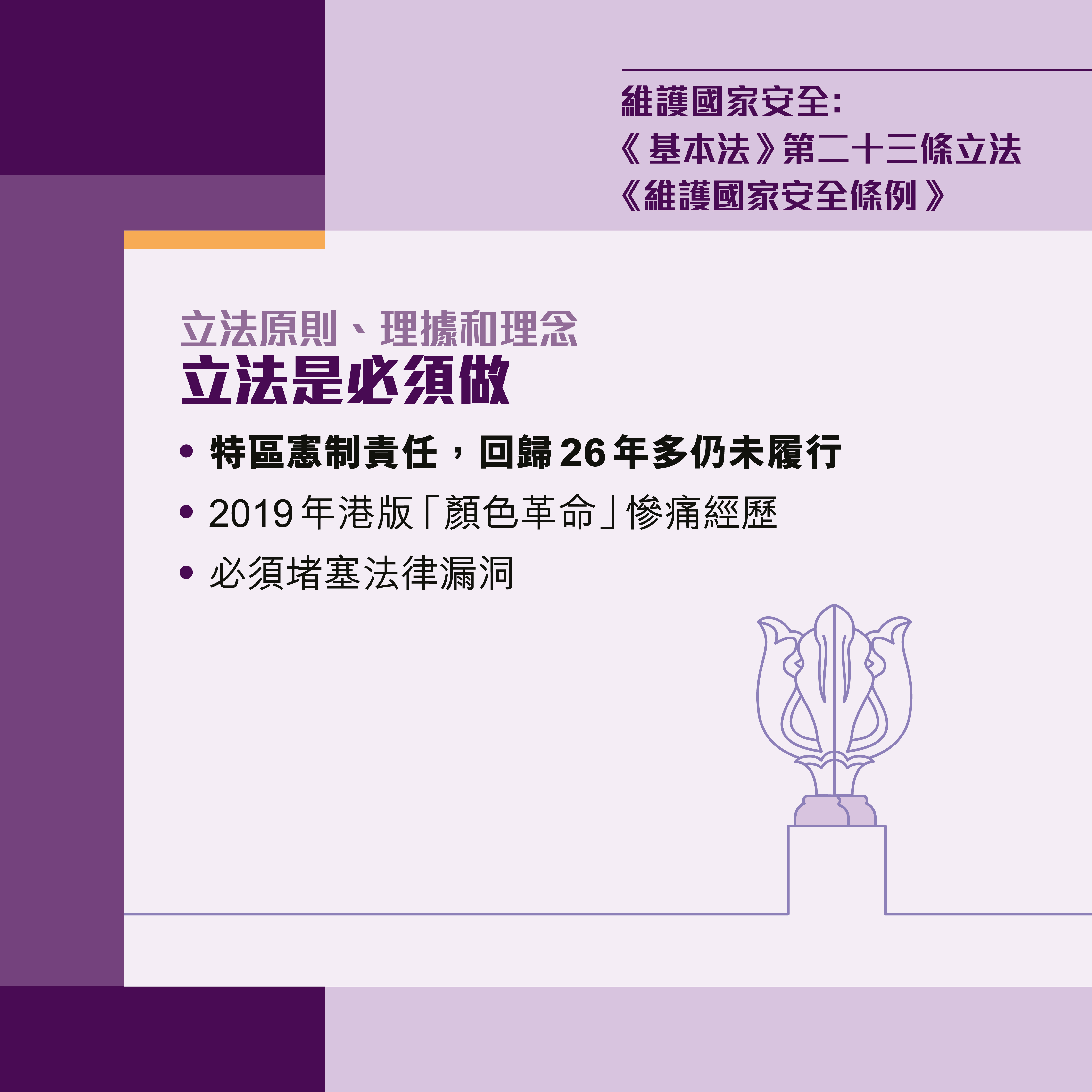 維護國家安全:《基本法》第二十三條立法一圖盡覽