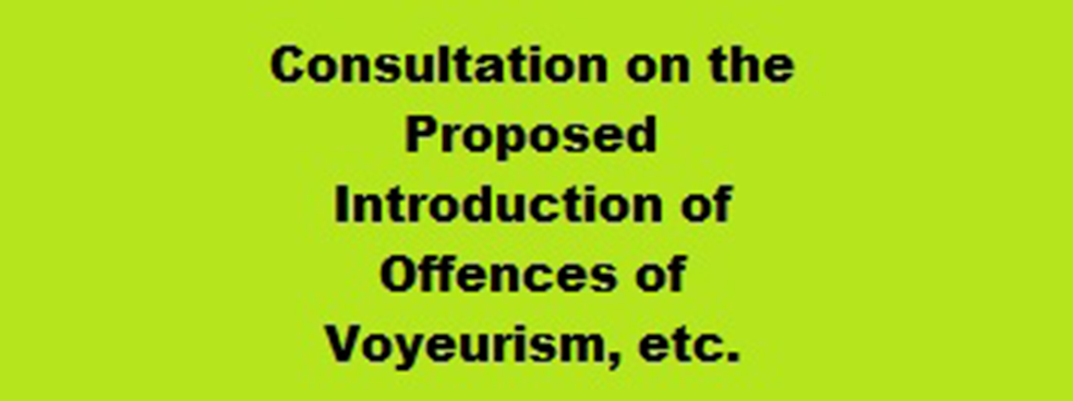Consultation on the Proposed Introduction of Offences of Voyeurism, Intimate Prying, Non-consensual Photography of Intimate Parts, and Related Offences